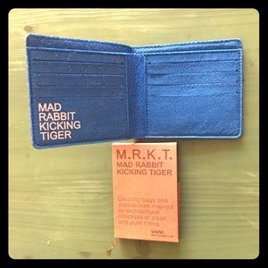🔴BRAND NEW: M.K.R.T Wallet; 🔵blue, #vegan